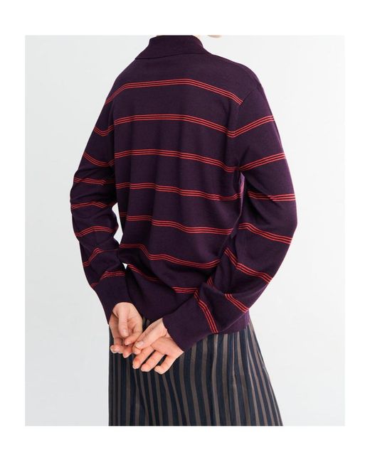 Dries Van Noten Blue Tuno Striped Sweater