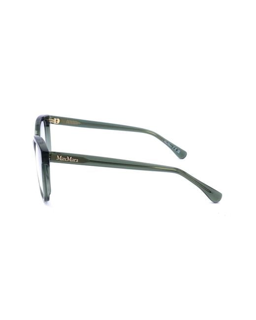 Max Mara White Square Frame Glasses