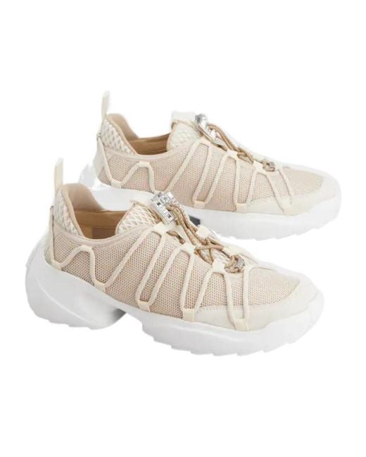 Roger Vivier White Viv' Zag Sneakers