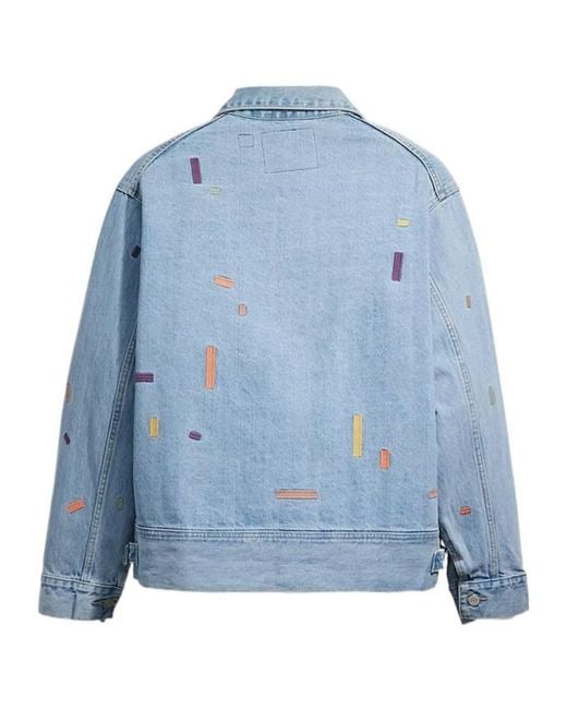 Levi's Blue Utility Denim Trucker Jacket for men