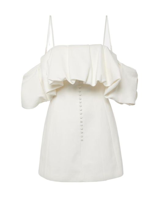 Jonathan Simkhai White Suspender Dress