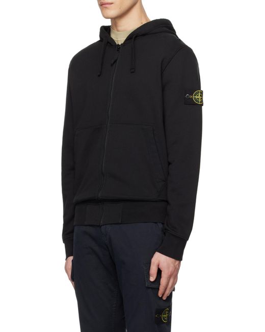 スウェット・トレーナー *STONE * Organic Cotton Diagonal Fleece Old Effect Man Stone Island | Organic Cotton Diagonal Fleece Old Effect at