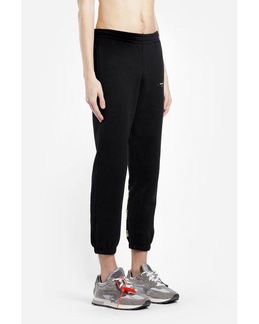 Off-White c/o Virgil Abloh Blue Logo Printed Sweatpants for men