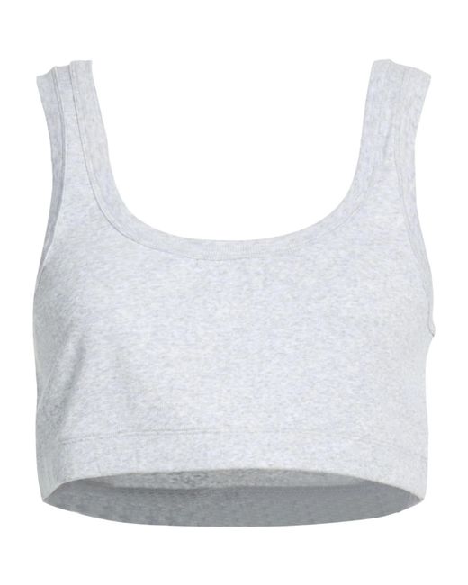 Brunello Cucinelli Gray Sleeveless Cropped Top
