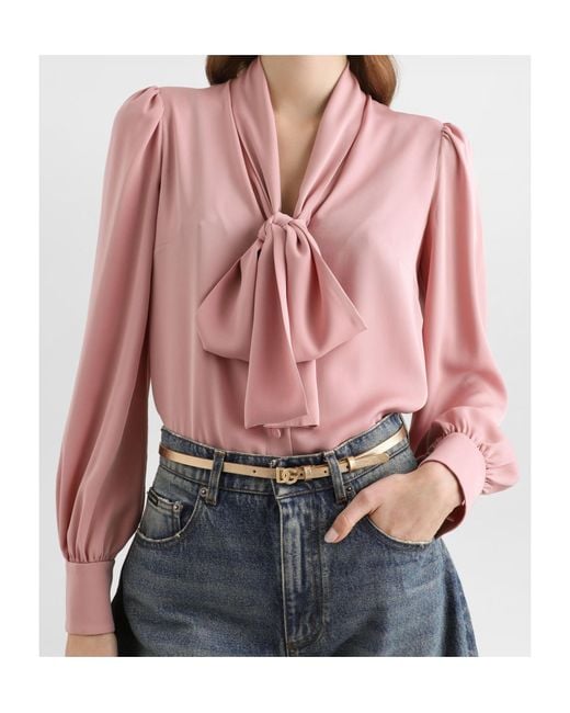 Dolce & Gabbana Pink Long Sleeve Shirt