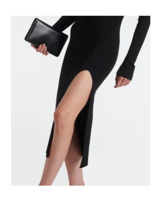 Galvan Black Kaia Midi Dress