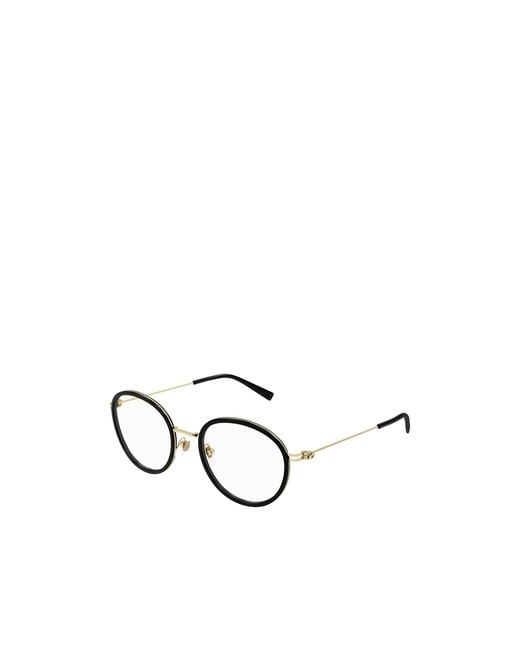 Gucci White Eyewear Round Frame Glasses
