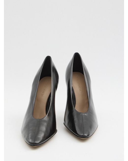 Bottega Veneta Black Sofia Pointed-Toe Slip-On Pumps