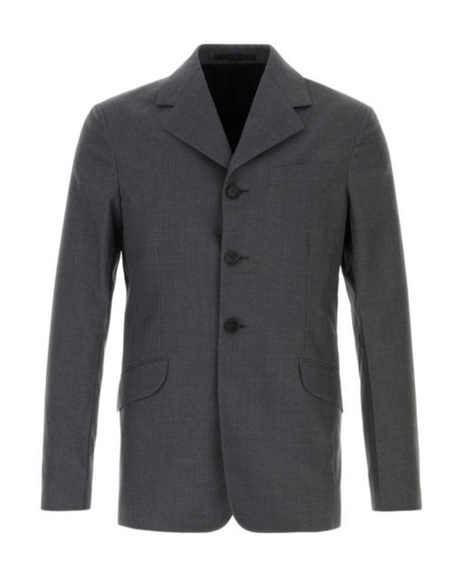 Jil Sander Gray 104 Tm Single-Breasted Blazer for men