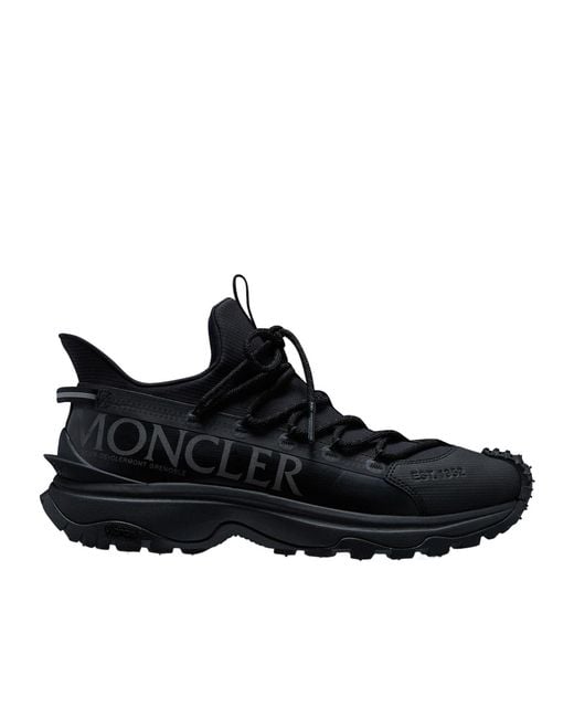 Moncler Black Trailgrip Lite 2 Lace-Up Trainers for men