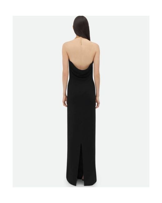 Bottega Veneta Blue Chain Detailed Long Dress