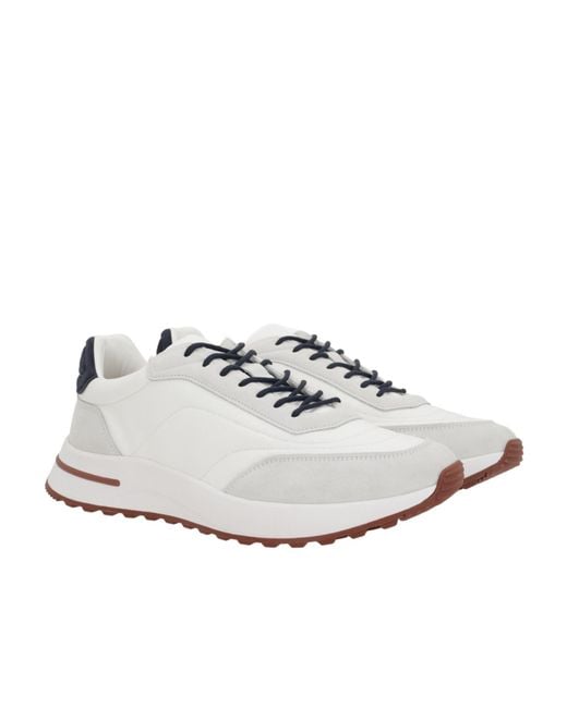 Loro Piana White Weekend Walk Lace-Up Sneakers for men