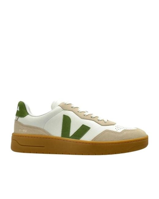 Veja Green V-90 Low-Top Sneakers