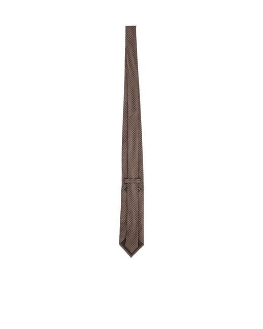 Tom Ford White Micro-Pattern Tie for men