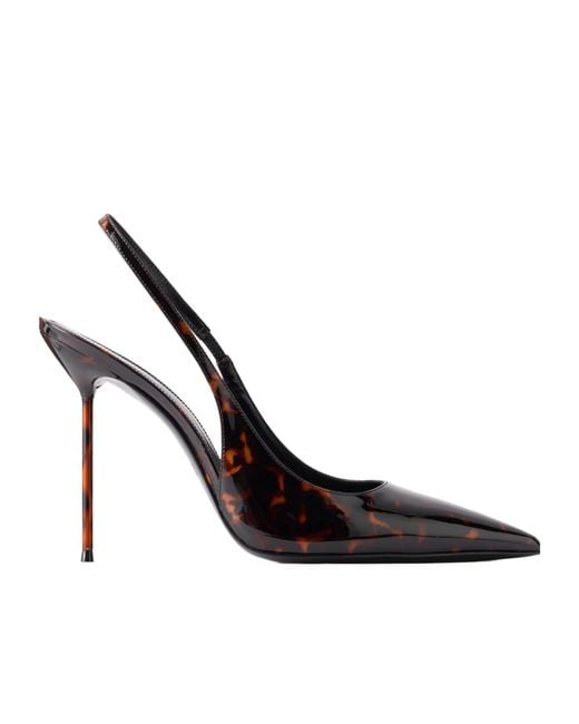Paris Texas Metallic Patent-Leather Slingback Pumps