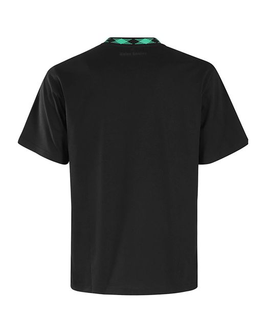 Wales Bonner Black Logo Patch Crewneck T-Shirt for men