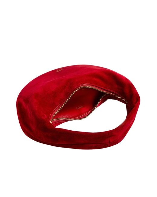 Khaite Red Olivia Crescent Mini Tote Bag