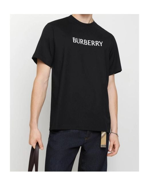 Burberry Black T-Shirt 'Seth' for men