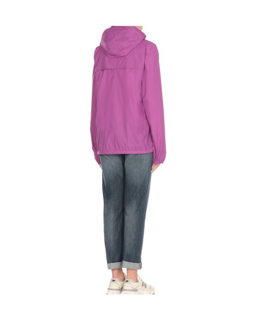 K-Way Purple Le Vrai 4.0 Claude Hooded Jacket