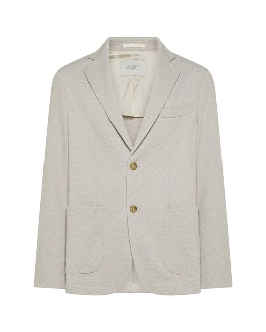 Seventy Gray Buttoned Blazer for men