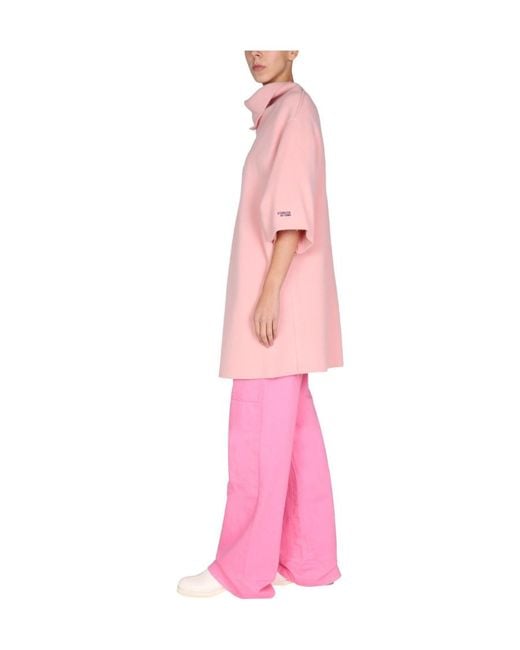 Raf Simons Pink Serenity Wool Blend Dress