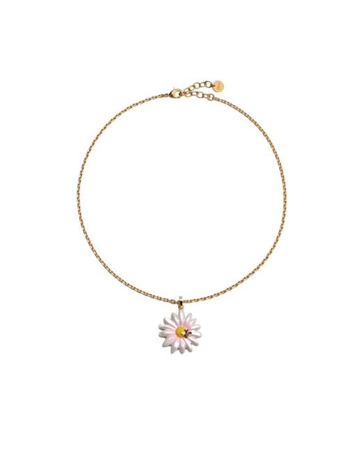 Dior Metallic Daisy Necklace