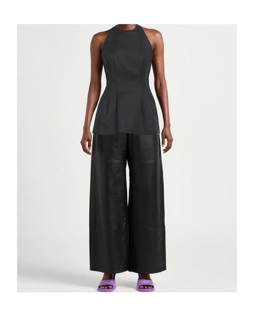 Sportmax Black Sleeveless Crew Neck Top