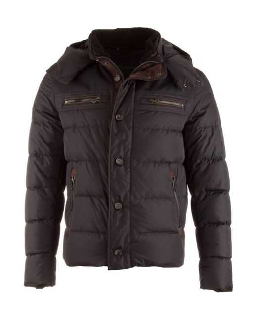 Paul & Shark Black Hooded Cotton-Padded Suit for men