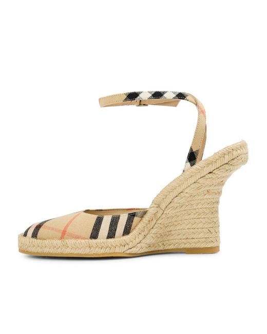 Burberry Metallic Color Block Espadrilles