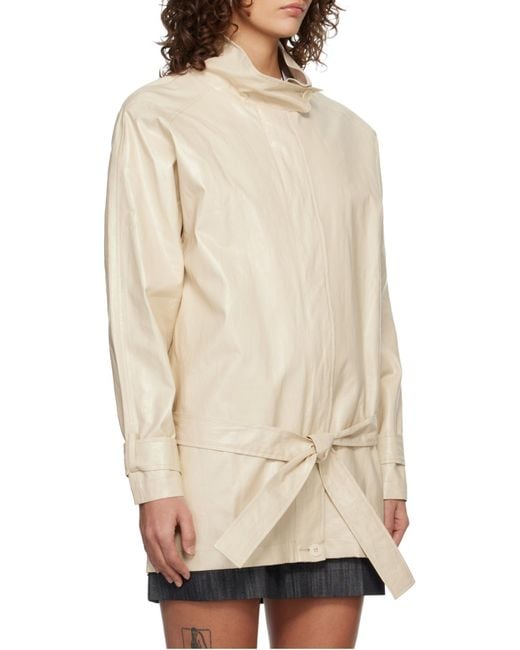 Paloma Wool Natural Belted Jacket