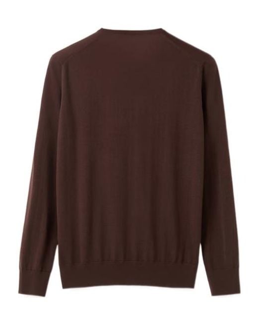 Loro Piana Brown T-Shirt Crewneck for men