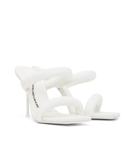 Alexander Wang Julie 105Mm Denim Hotfix Heeled Sandals in