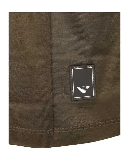 Emporio Armani Green Logo Short-Sleeve T-Shirt for men