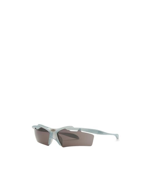 Balenciaga White Mask Wrap-Around Sunglasses