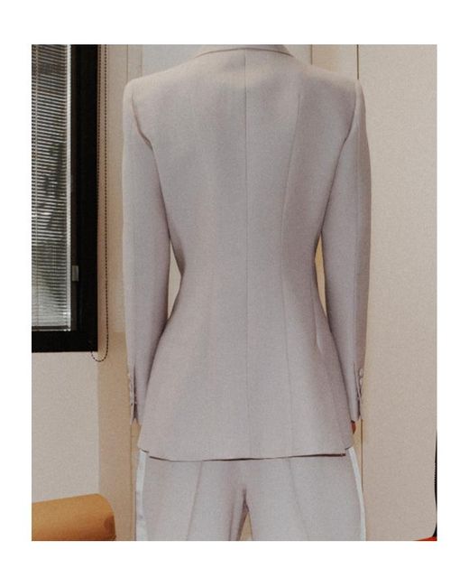 Marella Gray Slim-Fit Blazer