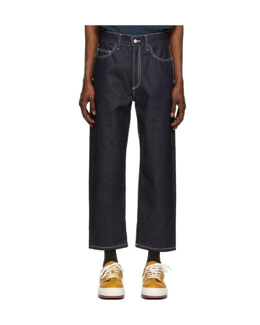 Sunnei Black Contrast Stitching Jeans