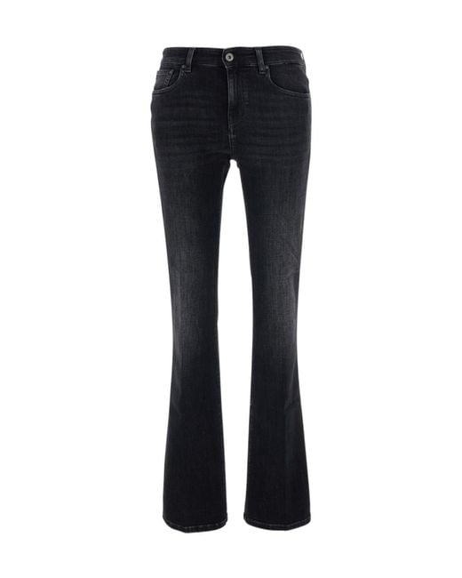 AG Jeans Black High-Waist Bootcut Jeans