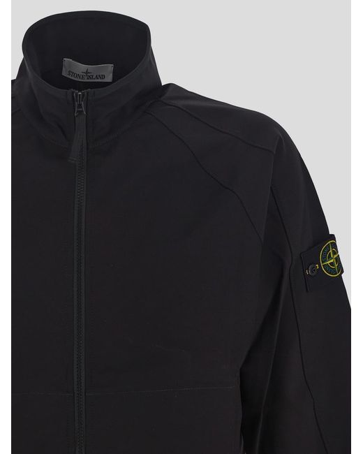 Stone Island Blue Zip-Up Lightweight Jacket for men