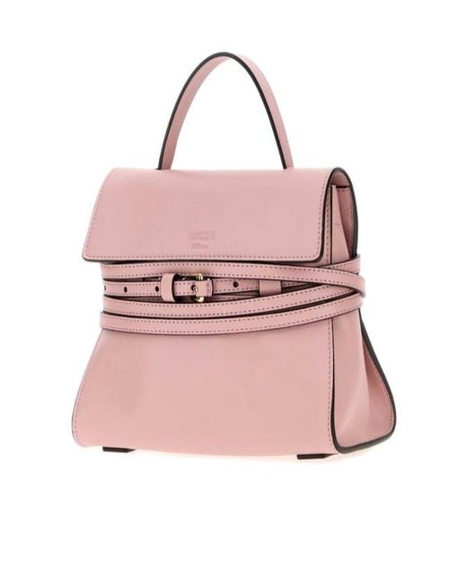 Moschino Pink Tie Me Belted Shoulder Bag