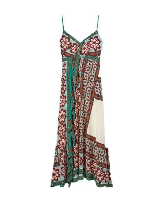 LaDoubleJ Natural Turn Around Floral-Print Maxi Dress
