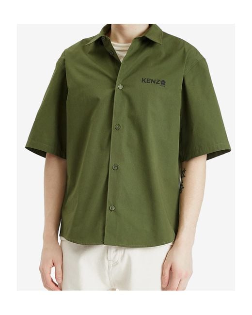 KENZO Green Boke Flower 2.0 Shirt for men