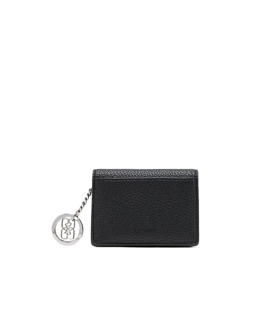 Ganni White Card Holder With Flap