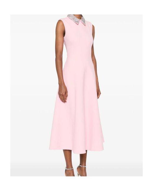 Rebecca Vallance Pink Sleeveless Dress