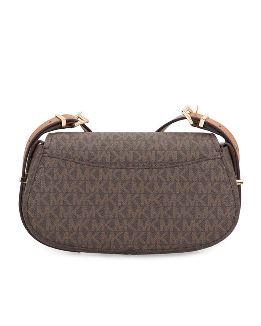 MICHAEL Michael Kors Brown Lydia Monogram Shoulder Bag