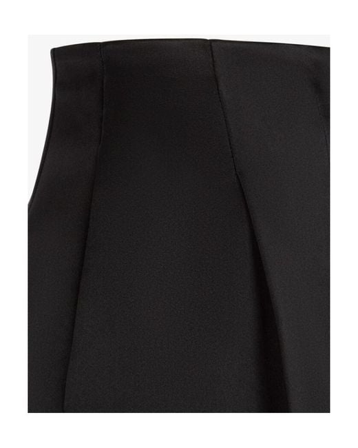 Fendi Black Tailored Silk Shorts