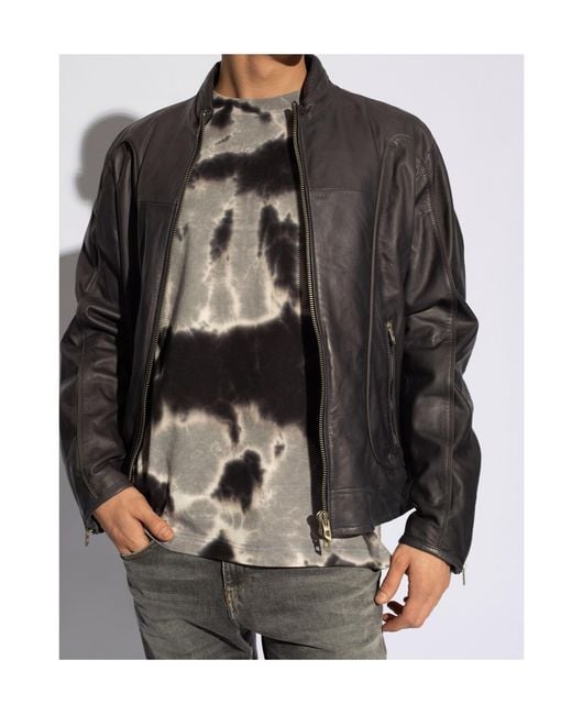 DIESEL Gray L-Krix Zip-Up Jacket for men