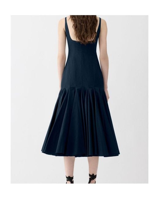 Jacquemus Blue Flared Midi Dress