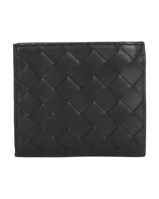Bottega Veneta Black Zipper Wallet for men