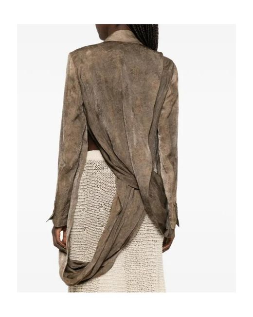 Uma Wang Brown Kasha Jacket