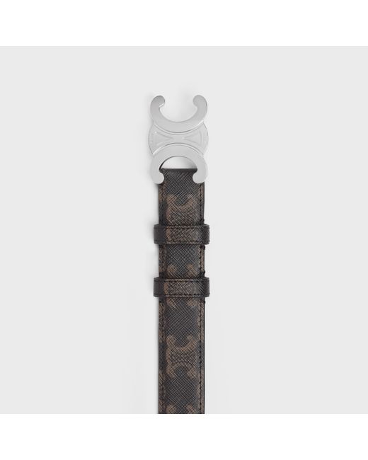Céline White Triomphe Belt 25Mm for men